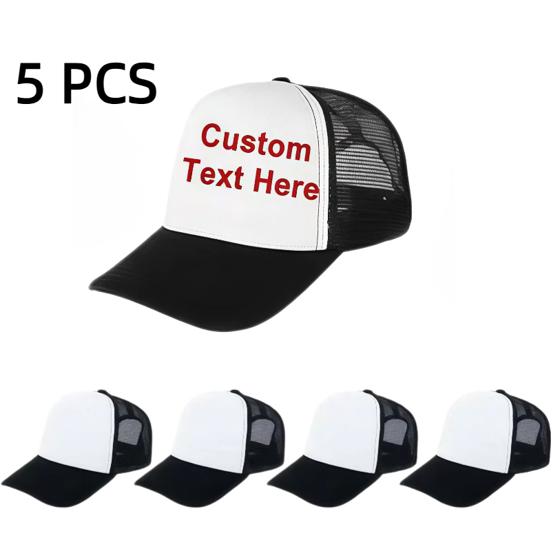 Hat Sublimation Blank - 5 peças de bonés de caminhoneiro