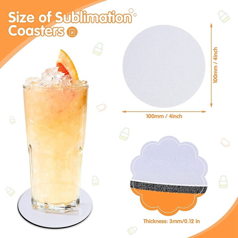 Base para Copo Redonda em Borr - Coaster Sublimation Blank avaliação e preço