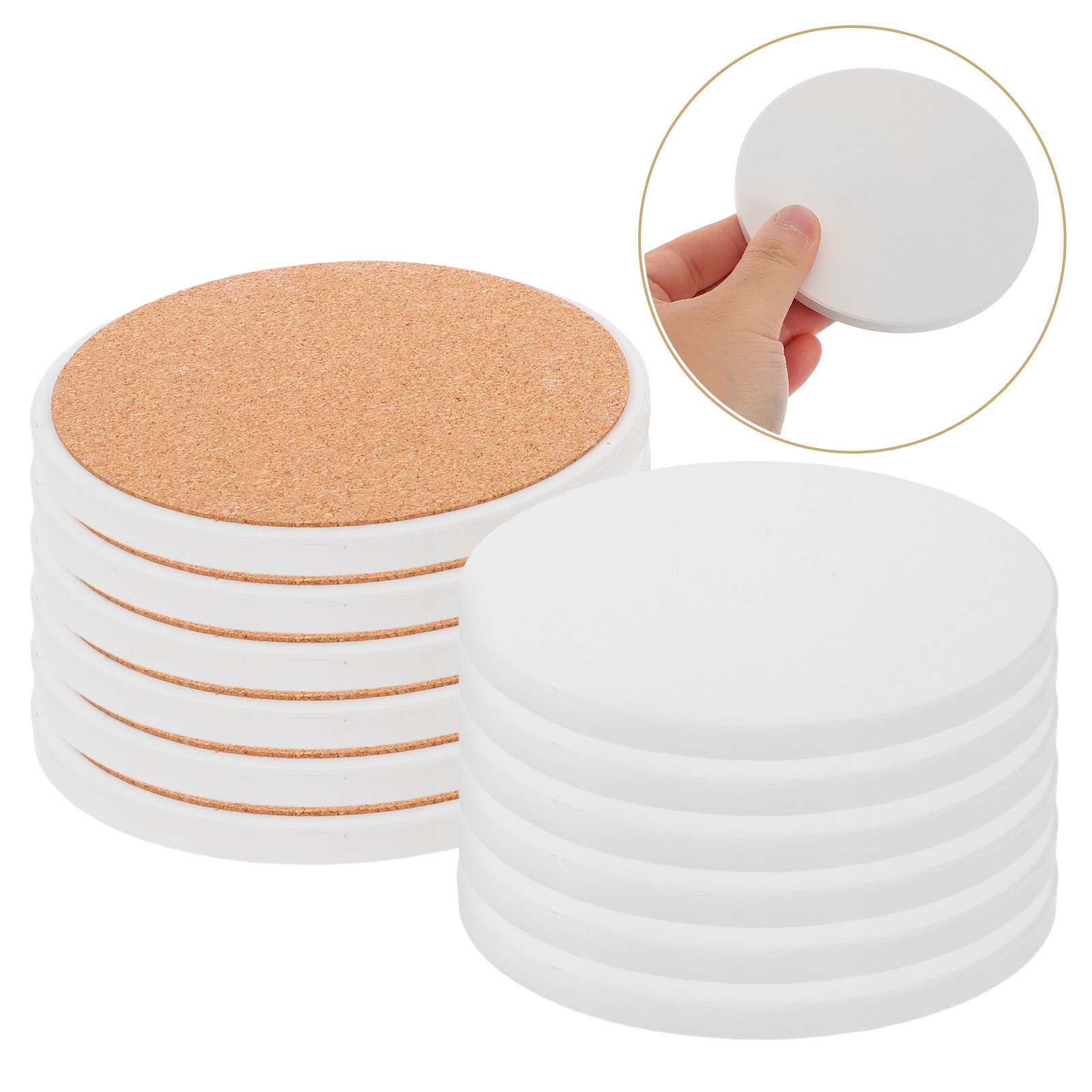 12 Peças de Porta-Copos de Cer - Coaster Sublimation Blank avaliação e preço