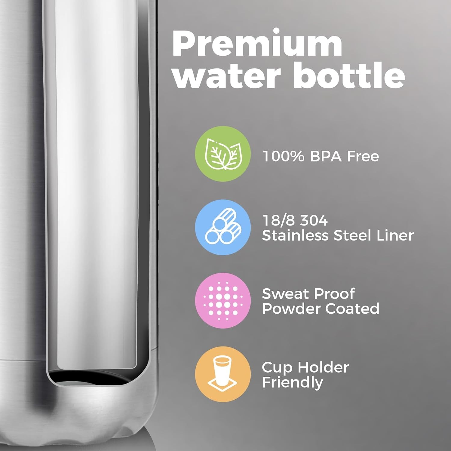 Garrafa térmica de água de aço - Water Bottle Blank avaliação e preço